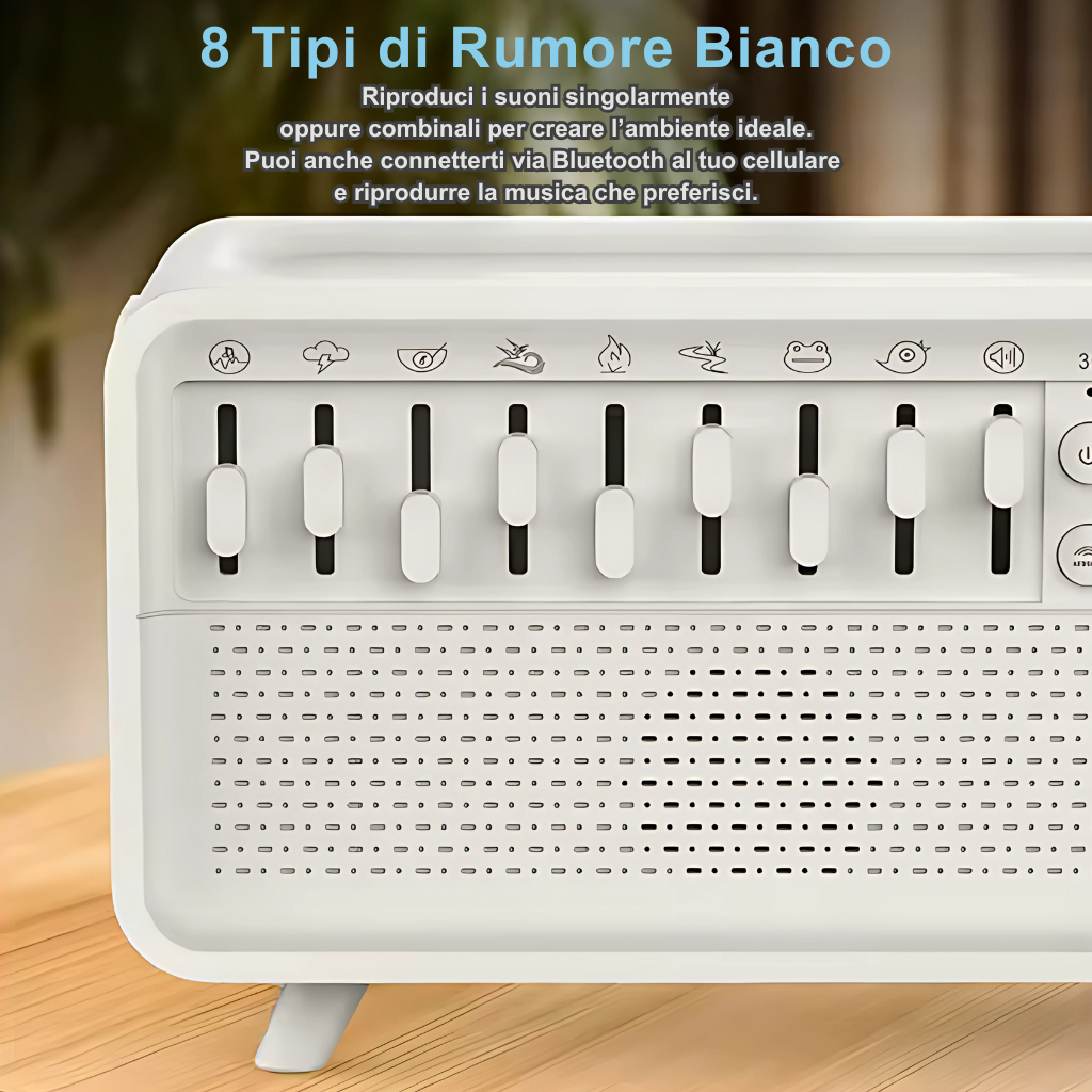 Umidificatore con Suono Bianco