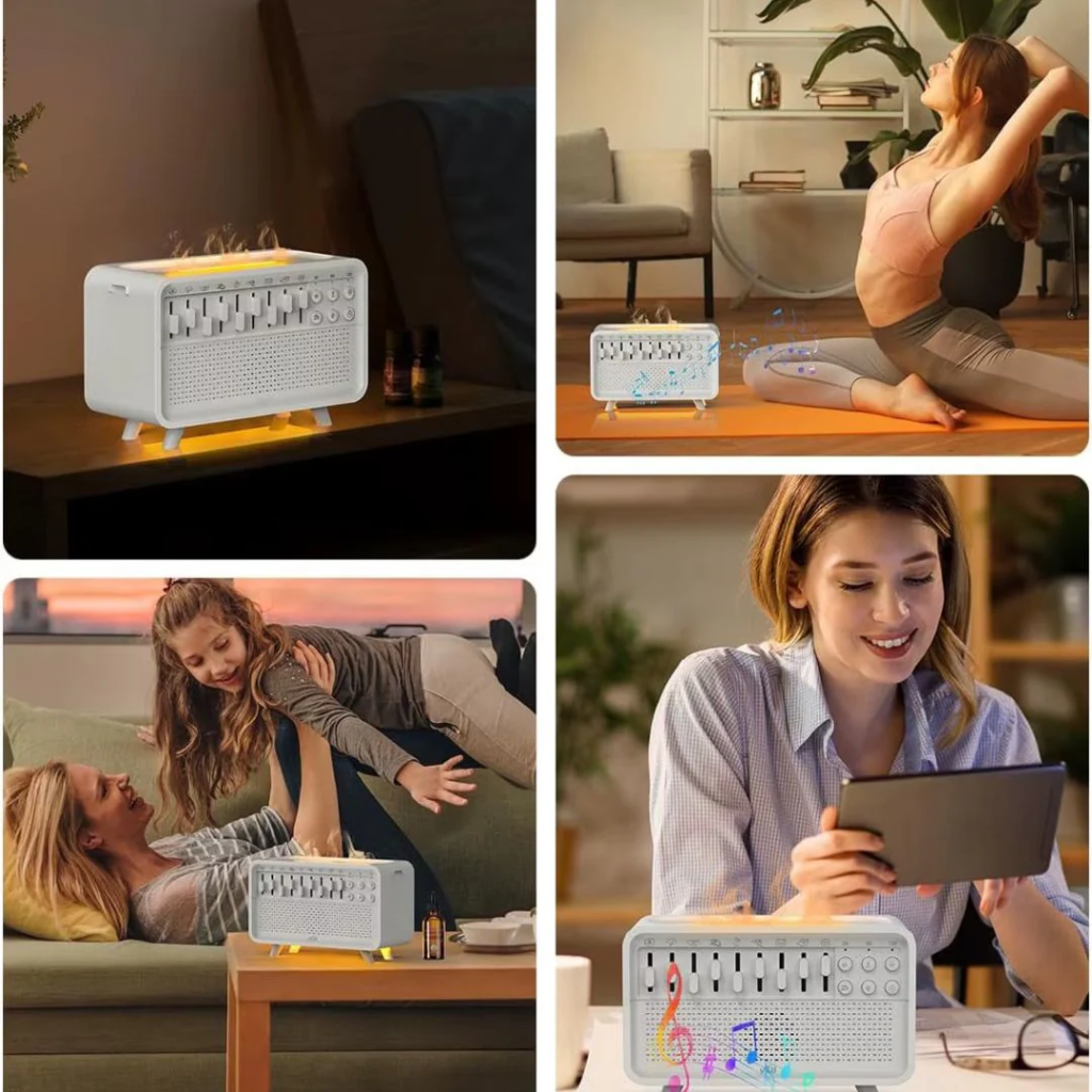 Umidificatore con Suono Bianco